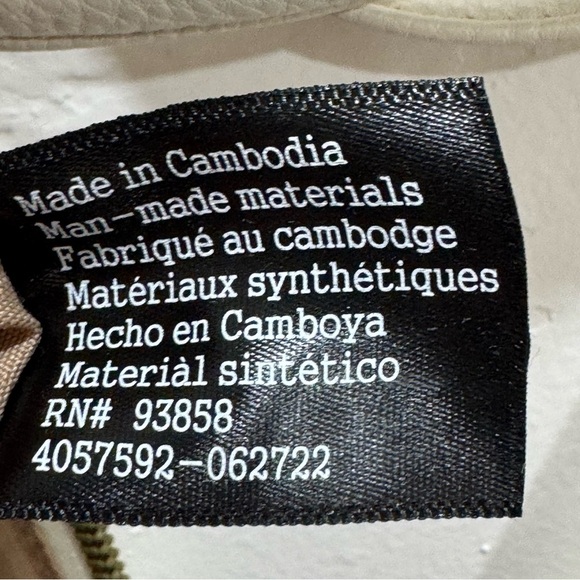 Nanette Lepore Risley Dome Crossbody Bag Purse Zipper Strap Almond/Rice - Picture 8 of 15